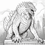 King of the Monsters: Godzilla Coloring Pages 4
