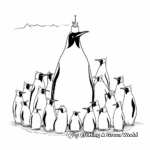 King Penguin Colony Coloring Pages 4