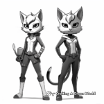 Ladybug and Cat Noir Dynamic Duo Coloring Pages 3