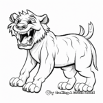 Laughing Hyena Cartoon Coloring Pages 2