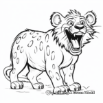 Laughing Hyena Cartoon Coloring Pages 3