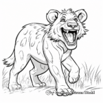 Laughing Hyena Cartoon Coloring Pages 4
