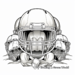Páginas para colorear de los cascos legendarios de los equipos de la Super Bowl 3