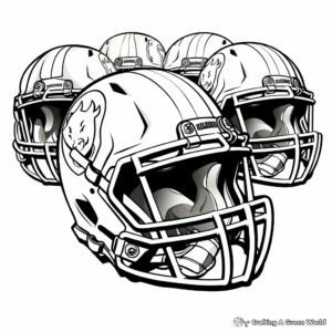 Legendary Super Bowl Team Helmets Coloring Pages 4