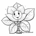 Lemon Blossom Coloring Pages for Botany Lovers 1