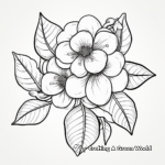 Lemon Blossom Coloring Pages for Botany Lovers 4