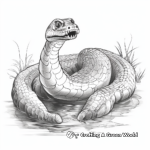 Lifelike Titanoboa Snake Coloring Pages 3