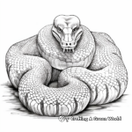 Lifelike Titanoboa Snake Coloring Pages 4