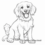 Lively English Cocker Spaniel Coloring Pages 1