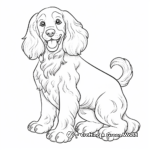 Lively English Cocker Spaniel Coloring Pages 3