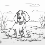 Lost and Found: Bloodhound Police Dog Coloring Pages 4
