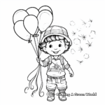 Lovely Circus Balloon Vendor Coloring Pages 3