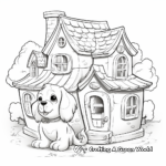 Luxurious Dog Mansion Coloring Pages 4