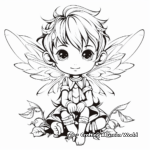 Magical Elf Fairy Coloring Pages 3