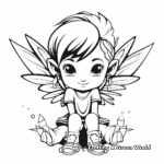 Magical Elf Fairy Coloring Pages 4