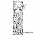 Magical Fairytale Bookmark Coloring Pages 3