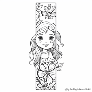 Magical Fairytale Bookmark Coloring Pages 4