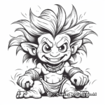 Magical Rainbow Troll Coloring Pages 4