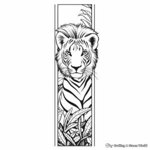 Majestic Animal Bookmark Coloring Pages 3