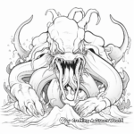 Majestic Kraken Sea Monster Coloring Pages 4