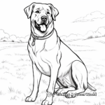 Majestic Rottweiler Coloring Pages for All Ages 4