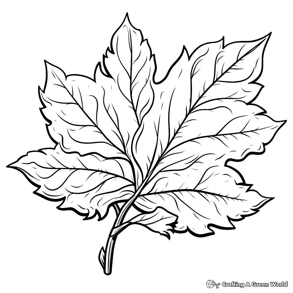 Maple Leaf Coloring Pages 3
