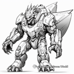 Mecha-Godzilla Coloring Pages for Tech Enthusiasts 1