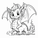 Medieval Fire Dragon Coloring Pages 1