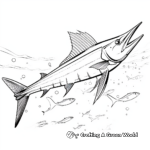 Mediterranean Spearfish Marlin Coloring Pages 1