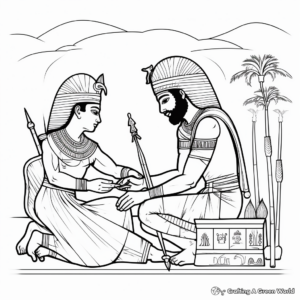 Mesmerizing Egyptian Mythology Coloring Sheets 1