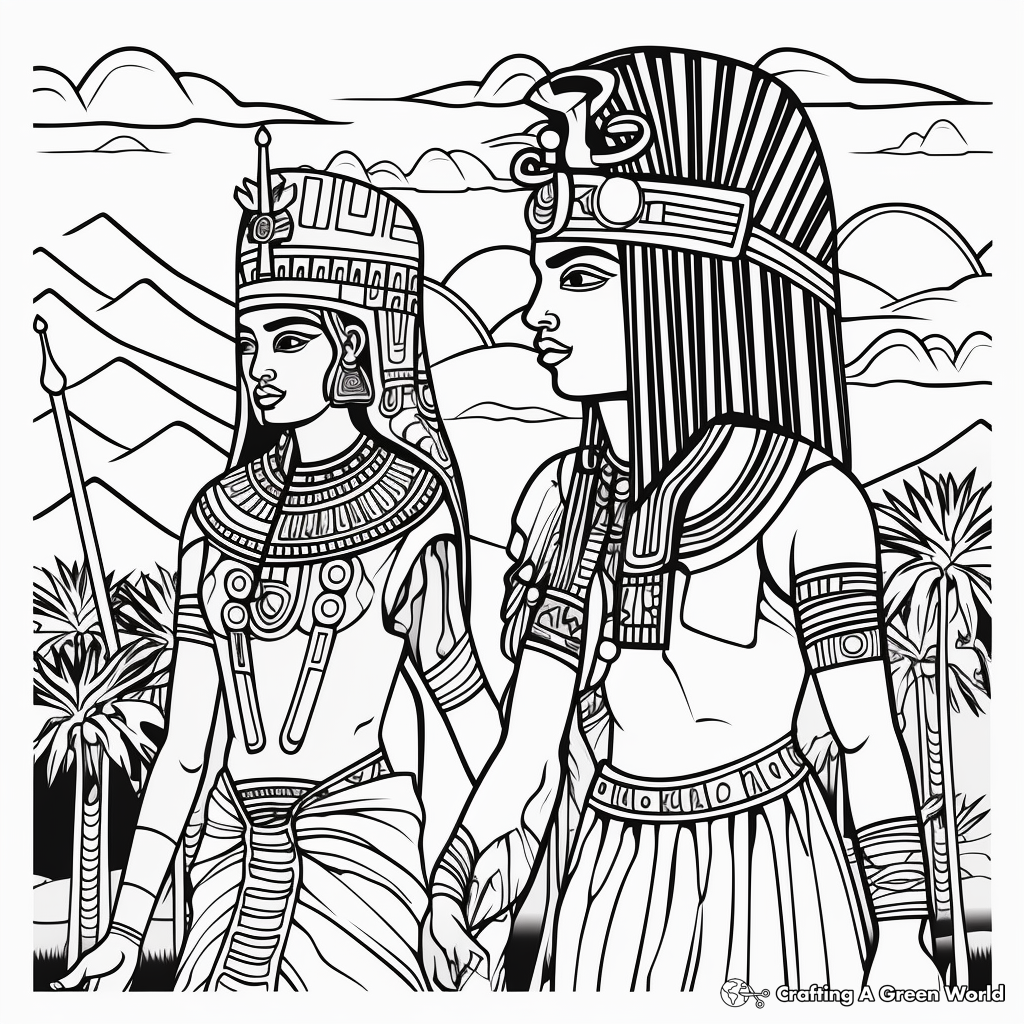 Mesmerizing Egyptian Mythology Coloring Sheets 4