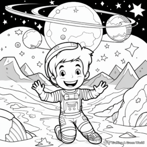 Mesmerizing Galaxy Positivity Coloring Pages 1