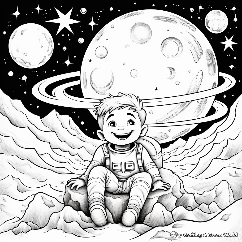Mesmerizing Galaxy Positivity Coloring Pages 2
