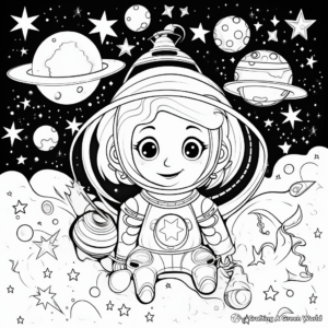 Mesmerizing Galaxy Positivity Coloring Pages 4
