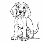 Minature Bloodhound Coloring Sheets 1