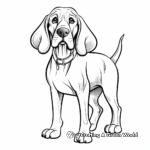 Minature Bloodhound Coloring Sheets 2