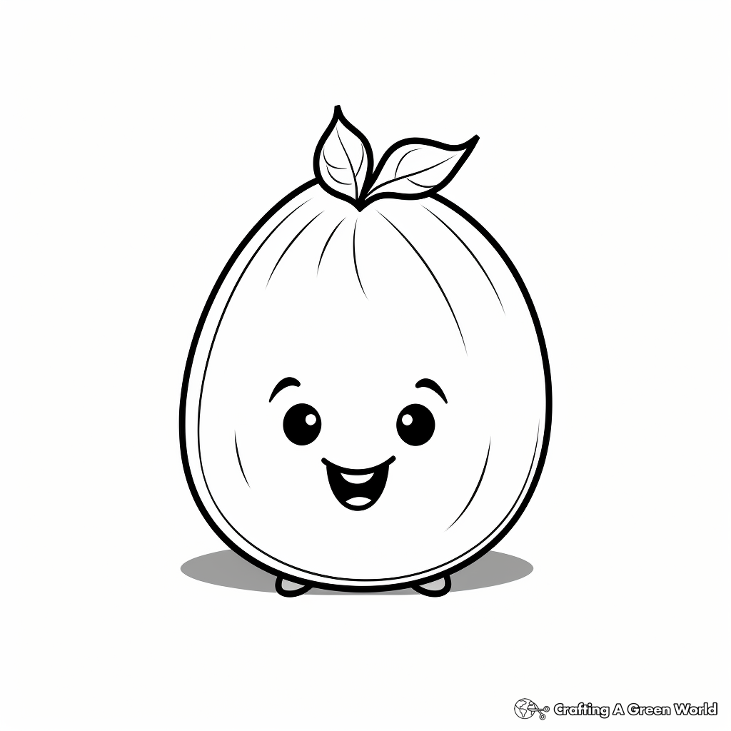 Minimalist Acorn Coloring Pages 4