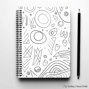 Minimalist Pattern Binder Cover Coloring Pages 4