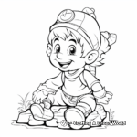 Mischievous Gnome Coloring Pages 1
