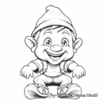 Mischievous Gnome Coloring Pages 3