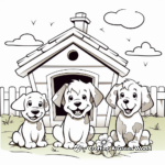 Modern Dog House Coloring Pages For The Future Pooch 4