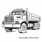 Modern Flatbed Truck Coloring Pages 1
