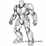 Modern Iron Man Suit Coloring Pages 1