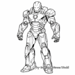 Modern Iron Man Suit Coloring Pages 3