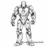 Modern Iron Man Suit Coloring Pages 4
