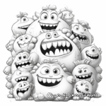 Monsters Inc. Inspired Monster Coloring Pages 3