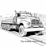 Motorway Flatbed Truck Coloring Pages 4