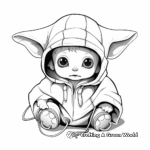 Mysterious The Child (Baby Yoda) Coloring Pages 2