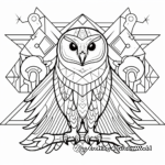 Mystical Barn Owl Coloring Pages 3