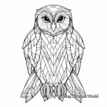 Mystical Barn Owl Coloring Pages 4